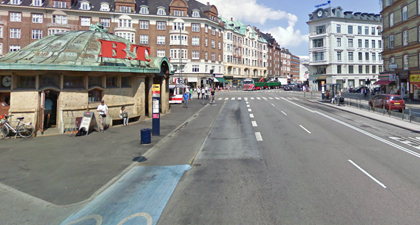 Villaerne på Østerbro i København scorer flest klik pr. udbudt bolig. Foto: Google Street View