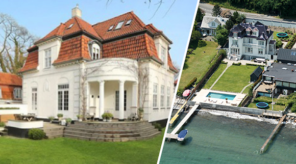Grevinde Alexandra og Peter Warnøes tidligere villaer er blandt de mest viste boliger på Boliga. Foto: Lützau